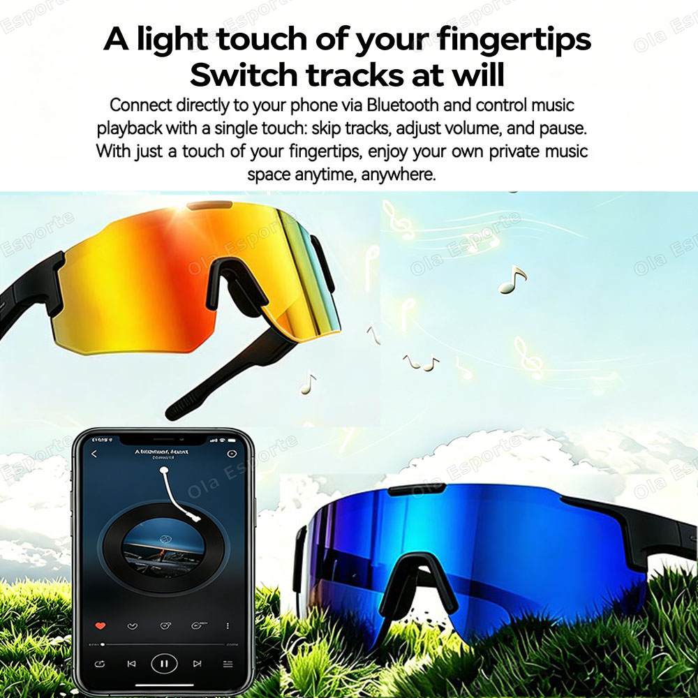 Cycling Smart Glasses HD Bluet - Outdoor Sport Activity 评论和价格