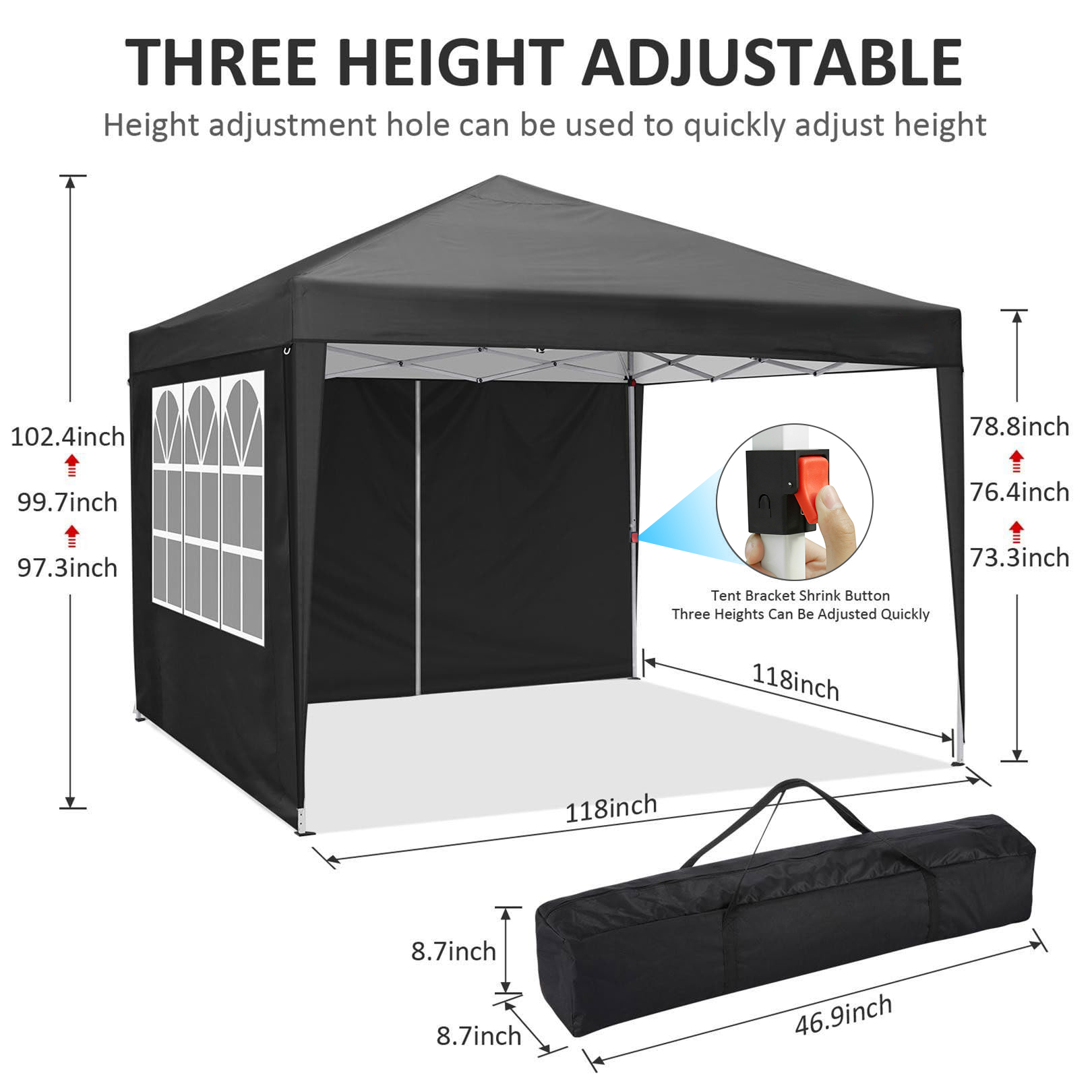 10x10FT Pop up Canopy Tent, 10 - Outdoor Sports Center 评论和价格