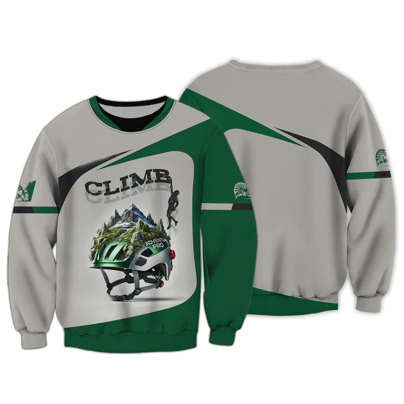 Men's 3D Climbing Print T Shir - Outdoor Sport Club 评论和价格