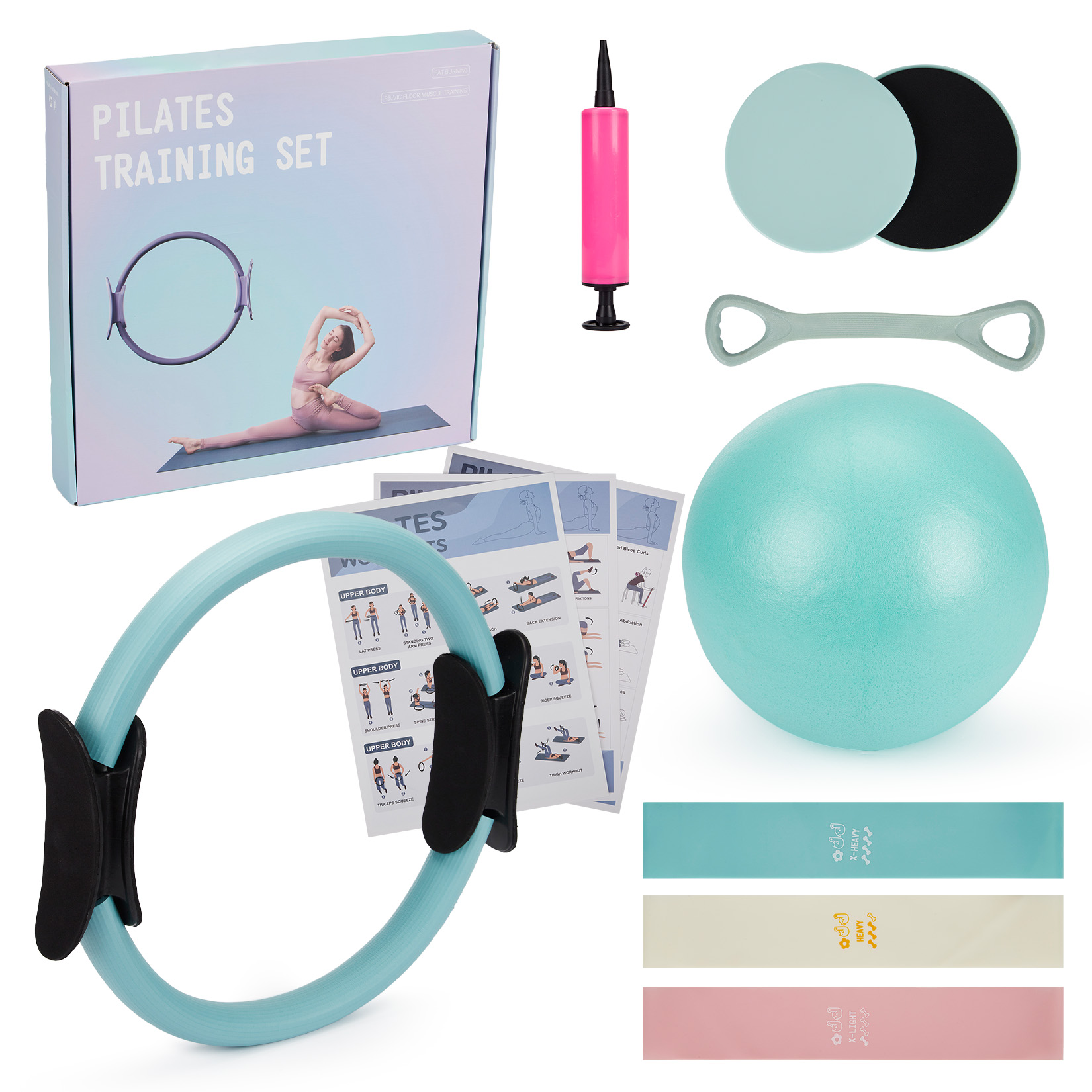 Pilates Training Set, 6-in-1 P - Gymnastic Bar Home 评论和价格